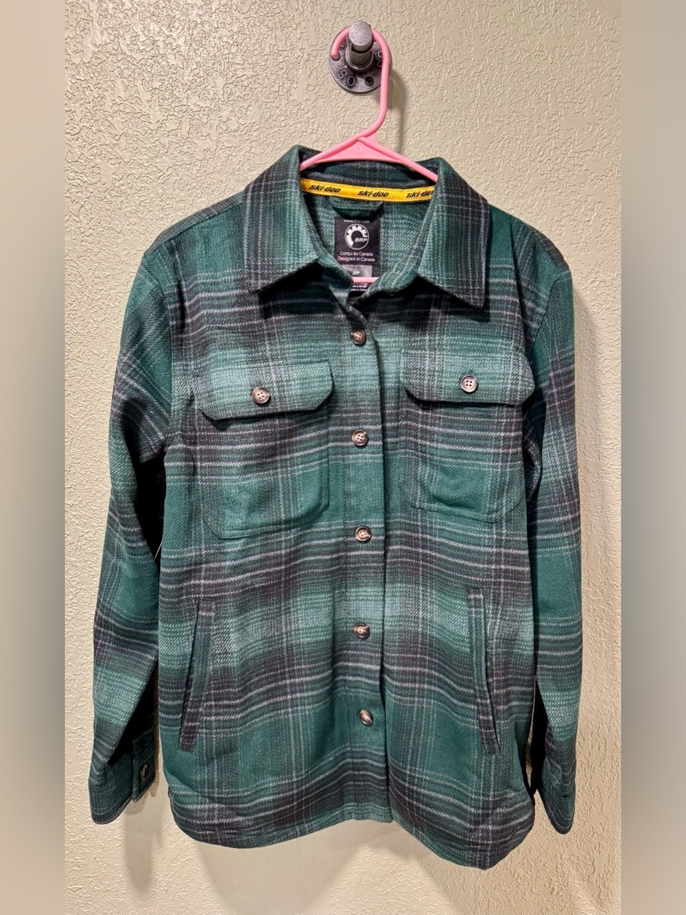 Womens Skidoo Heavyweight Flannel size S NWT